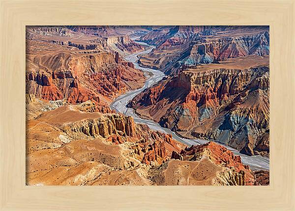 Upper Mustang Landscape From Above