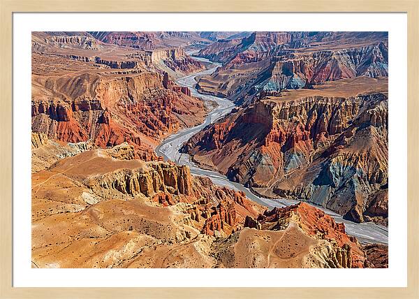 Upper Mustang Landscape From Above