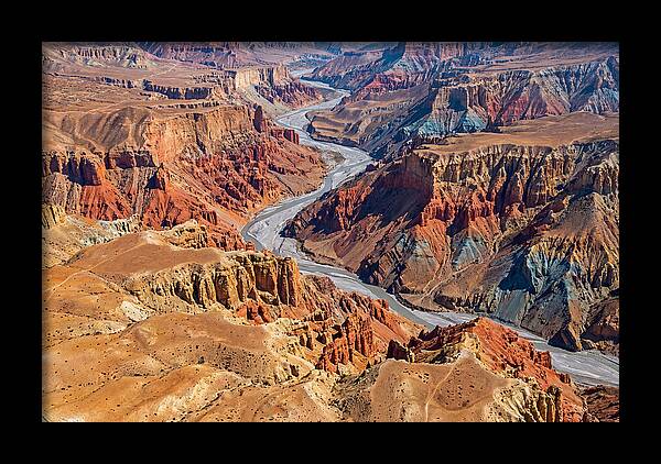 Upper Mustang Landscape From Above