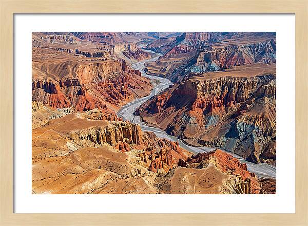 Upper Mustang Landscape From Above