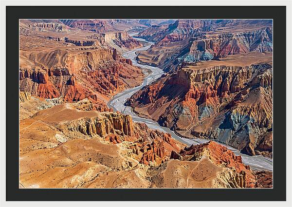 Upper Mustang Landscape From Above