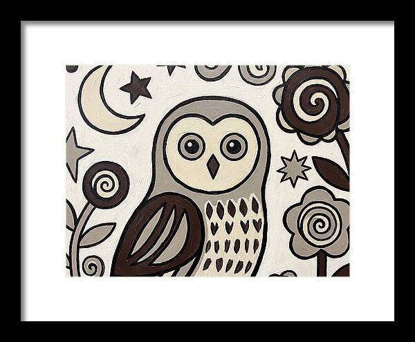 Ural Owl Folk Art