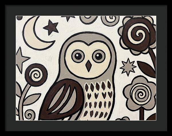 Ural Owl Folk Art