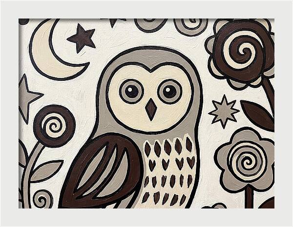 Ural Owl Folk Art