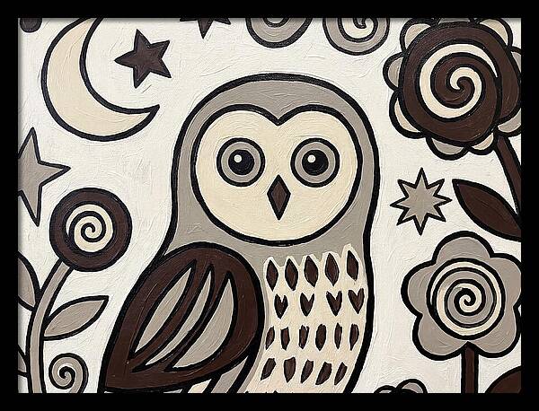 Ural Owl Folk Art