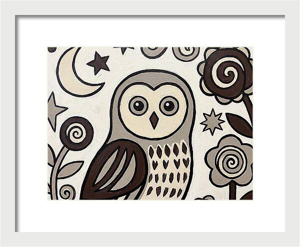 Ural Owl Folk Art