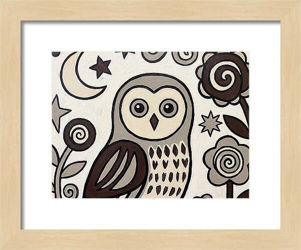 Ural Owl Folk Art