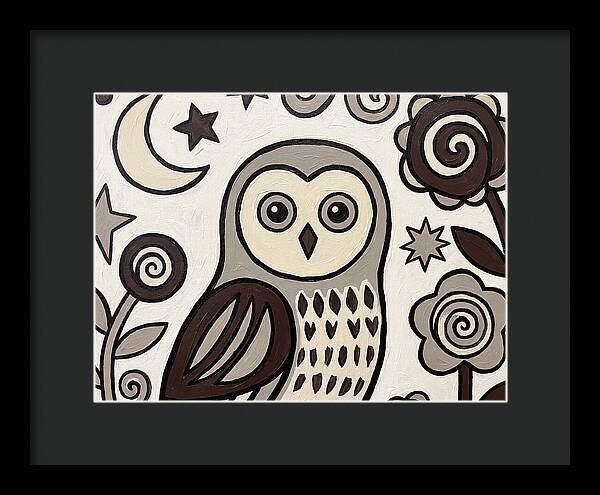 Ural Owl Folk Art