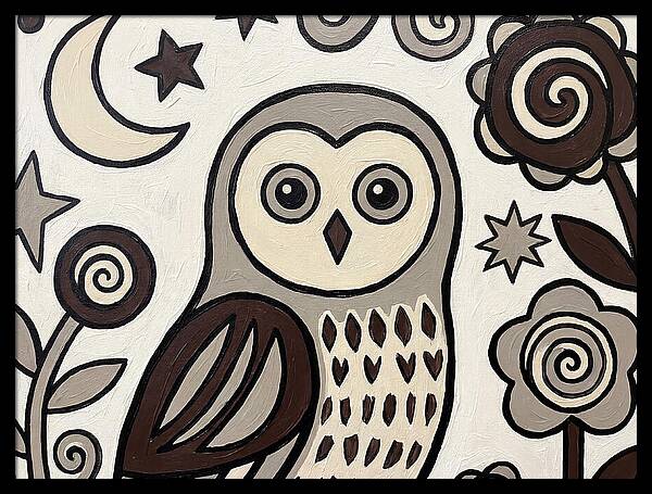 Ural Owl Folk Art