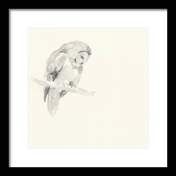 Ural Owl In Minimalist Style