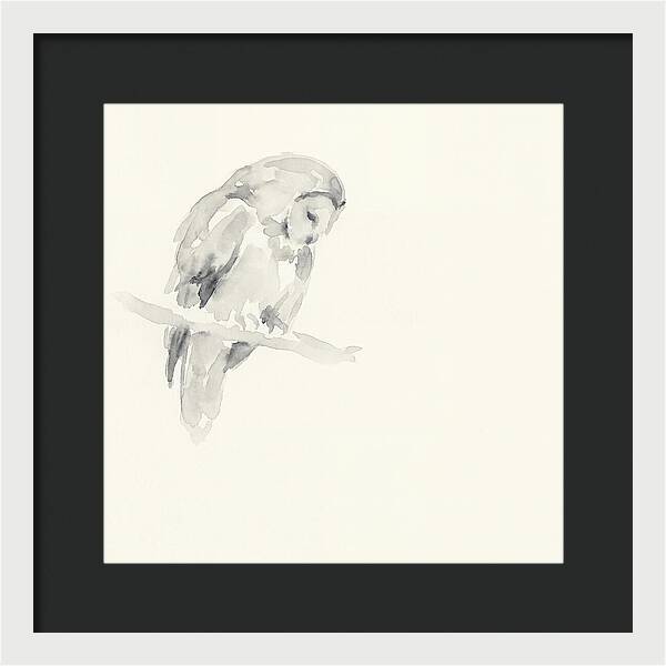 Ural Owl In Minimalist Style
