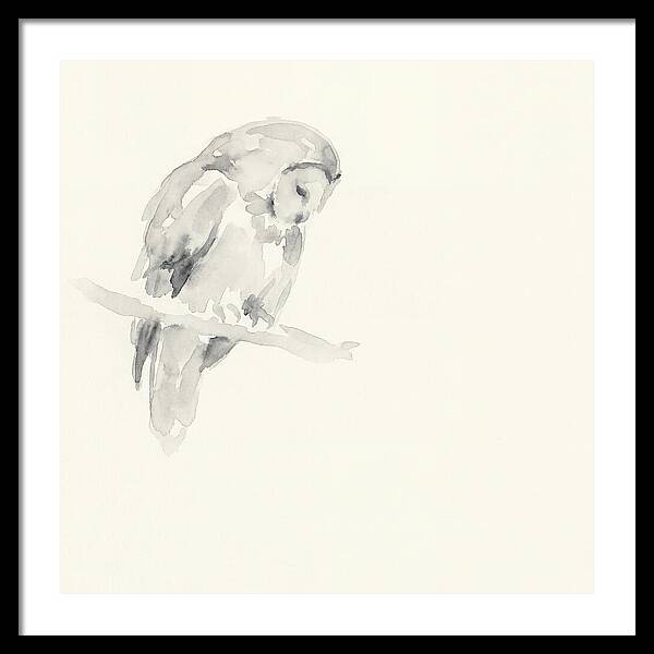 Ural Owl In Minimalist Style