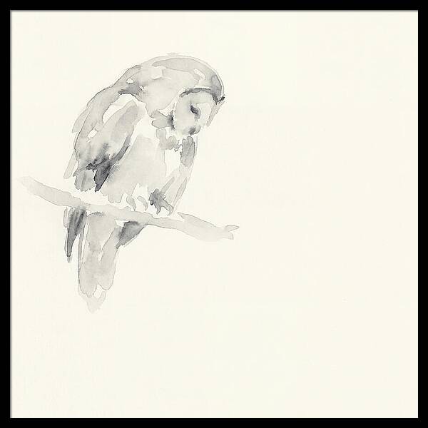 Ural Owl In Minimalist Style