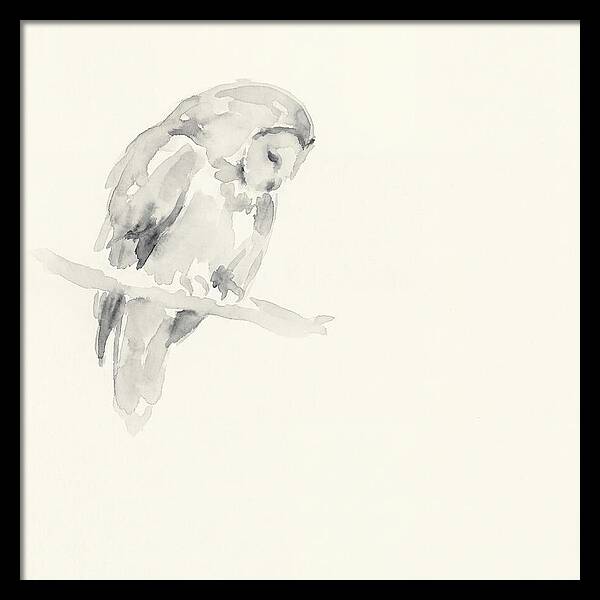 Ural Owl In Minimalist Style