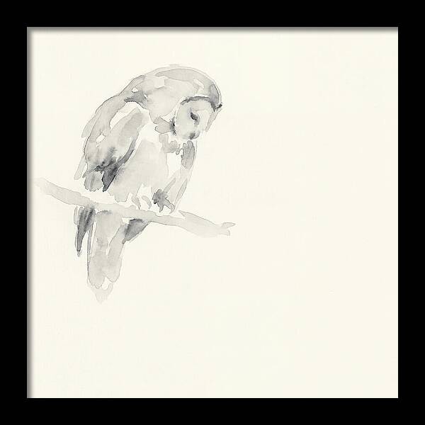 Ural Owl In Minimalist Style