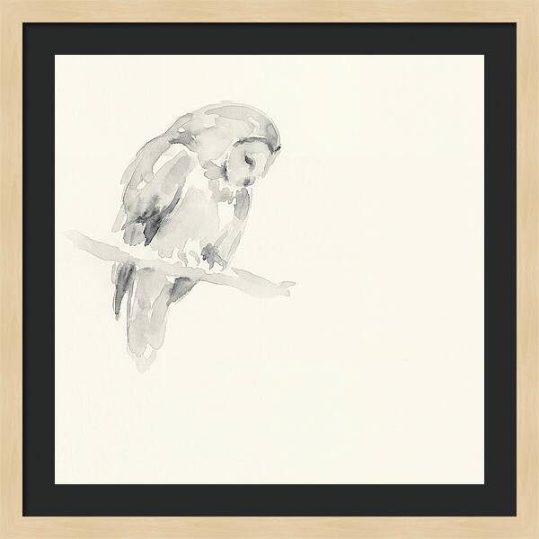 Ural Owl In Minimalist Style