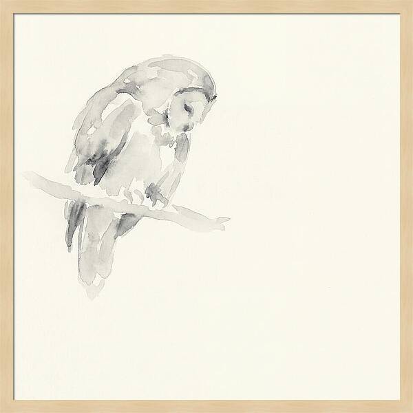 Ural Owl In Minimalist Style