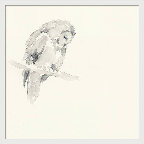 Ural Owl In Minimalist Style