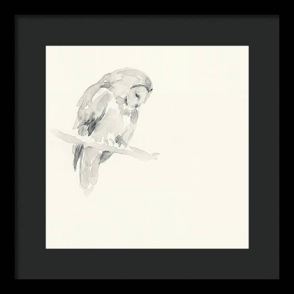 Ural Owl In Minimalist Style