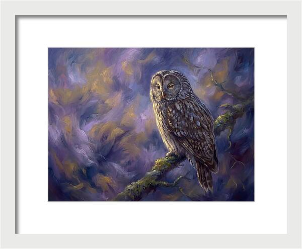 Ural Owl Perched