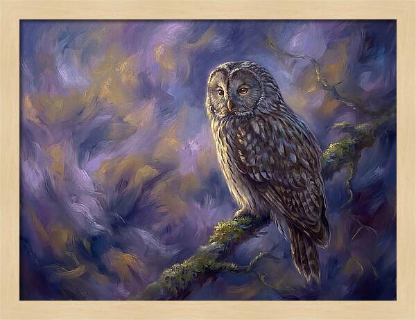 Ural Owl Perched
