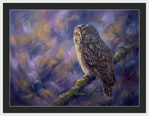 Ural Owl Perched