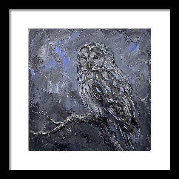 Ural Owl Perched Elegantly