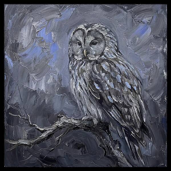 Ural Owl Perched Elegantly