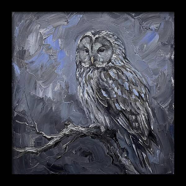 Ural Owl Perched Elegantly