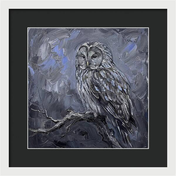 Ural Owl Perched Elegantly