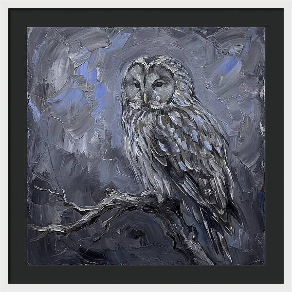Ural Owl Perched Elegantly