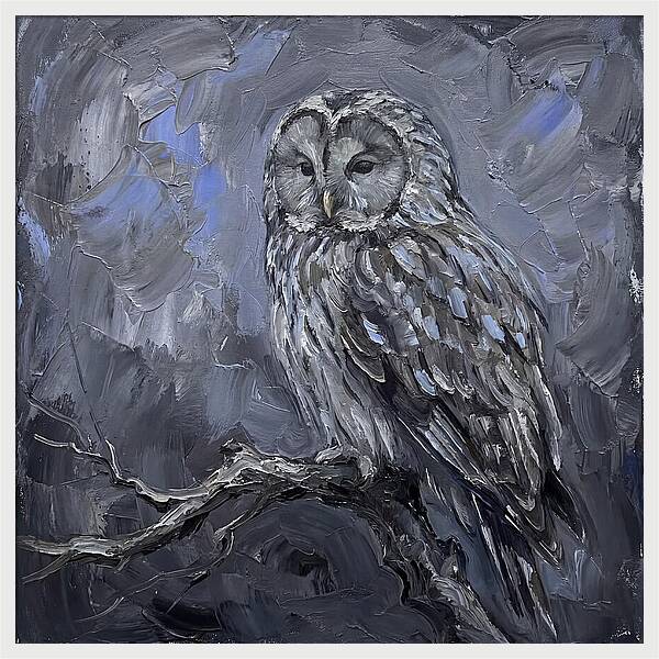 Ural Owl Perched Elegantly