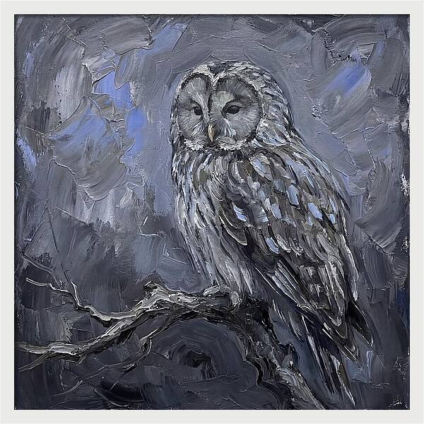 Ural Owl Perched Elegantly