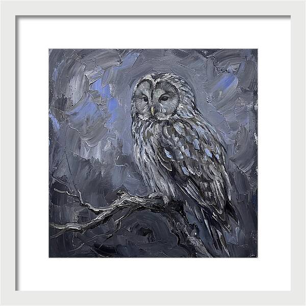 Ural Owl Perched Elegantly