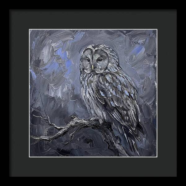 Ural Owl Perched Elegantly