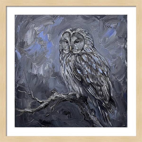 Ural Owl Perched Elegantly