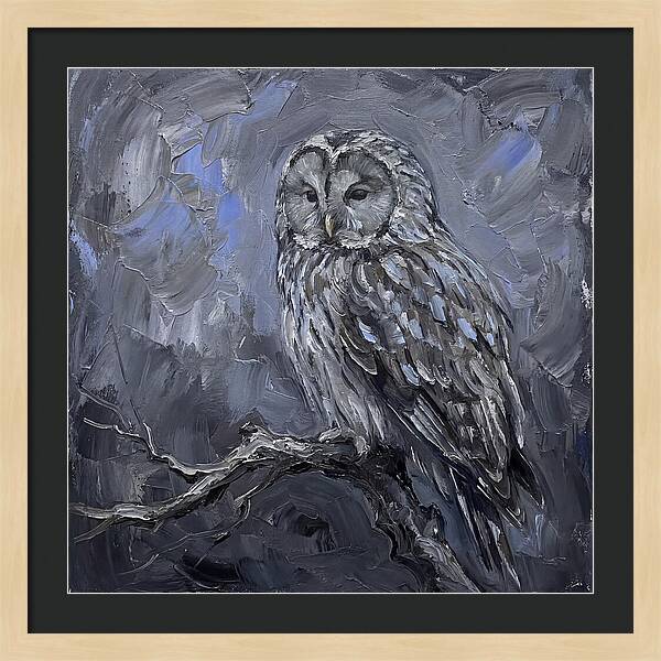 Ural Owl Perched Elegantly