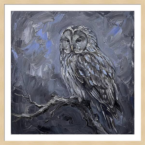 Ural Owl Perched Elegantly