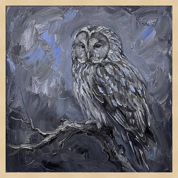 Ural Owl Perched Elegantly