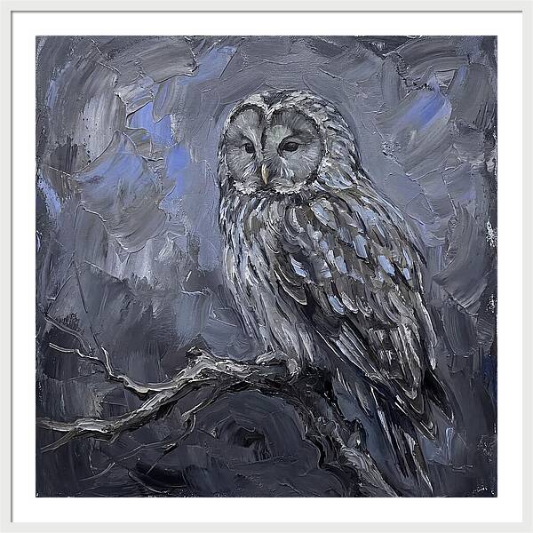 Ural Owl Perched Elegantly