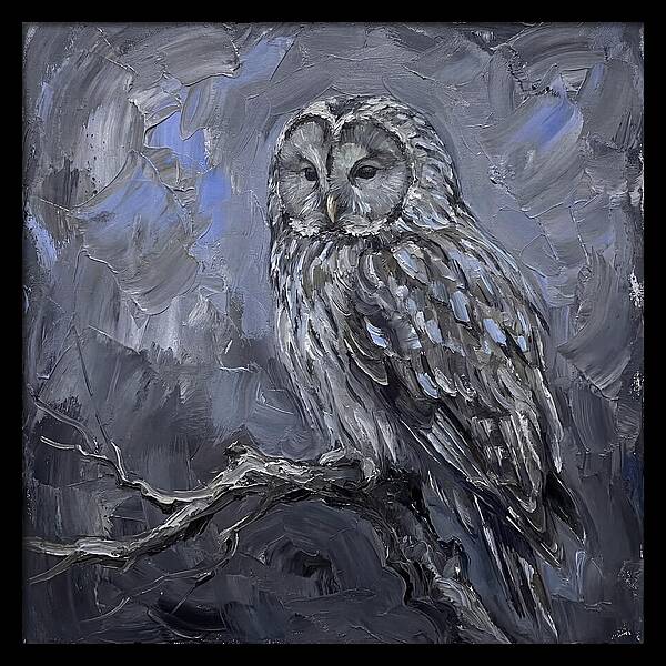 Ural Owl Perched Elegantly