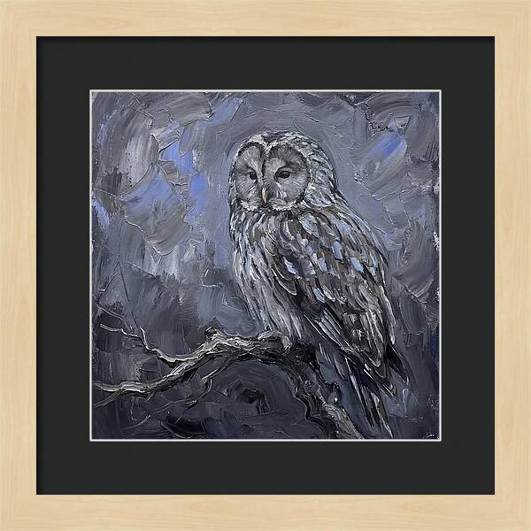 Ural Owl Perched Elegantly