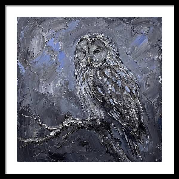 Ural Owl Perched Elegantly