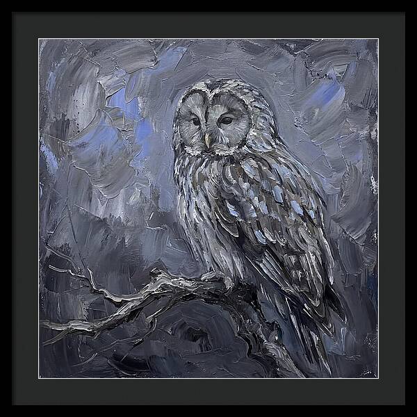 Ural Owl Perched Elegantly