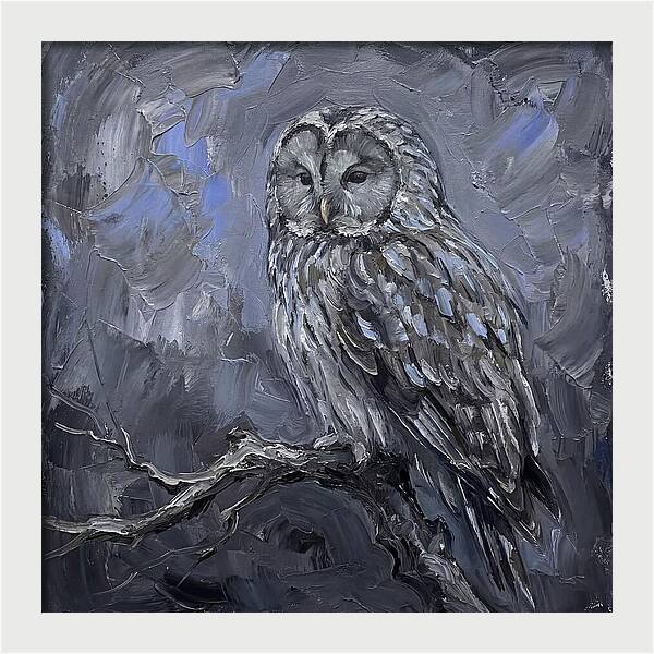 Ural Owl Perched Elegantly