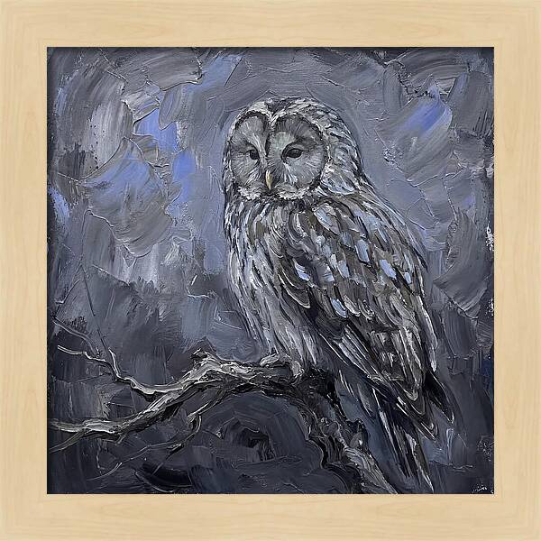 Ural Owl Perched Elegantly