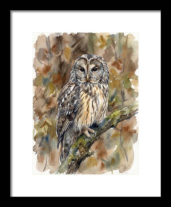 Ural Owl Perched Gracefully