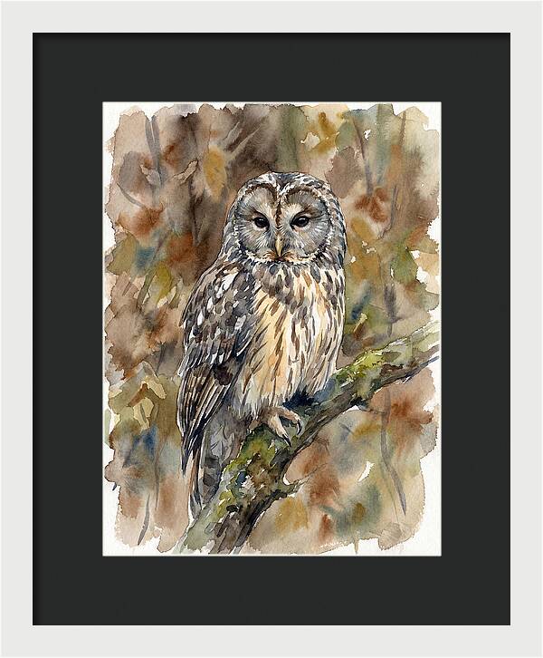 Ural Owl Perched Gracefully