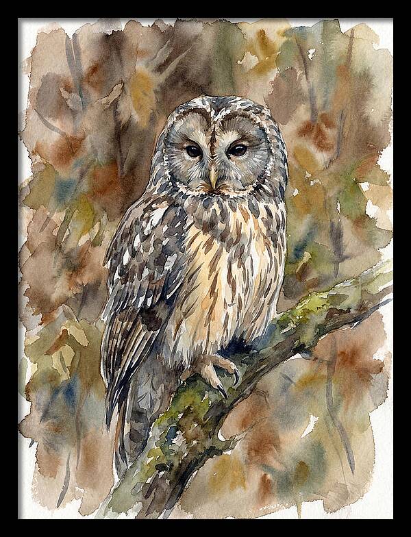 Ural Owl Perched Gracefully
