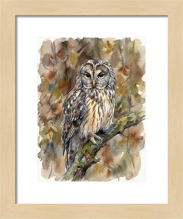 Ural Owl Perched Gracefully